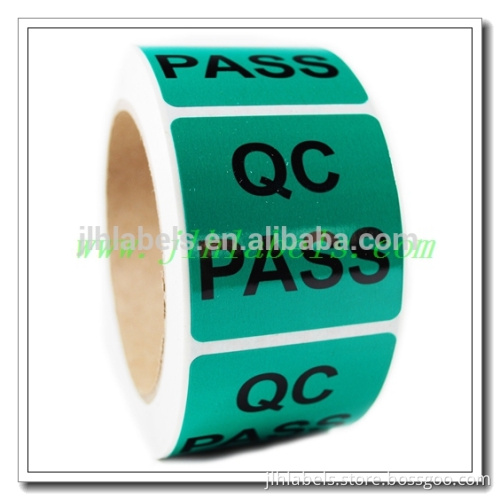 "QC SCRAP""QC PASS""QC VENDOR RETURN"Sticker Label,2"x2" ,500 labels/roll